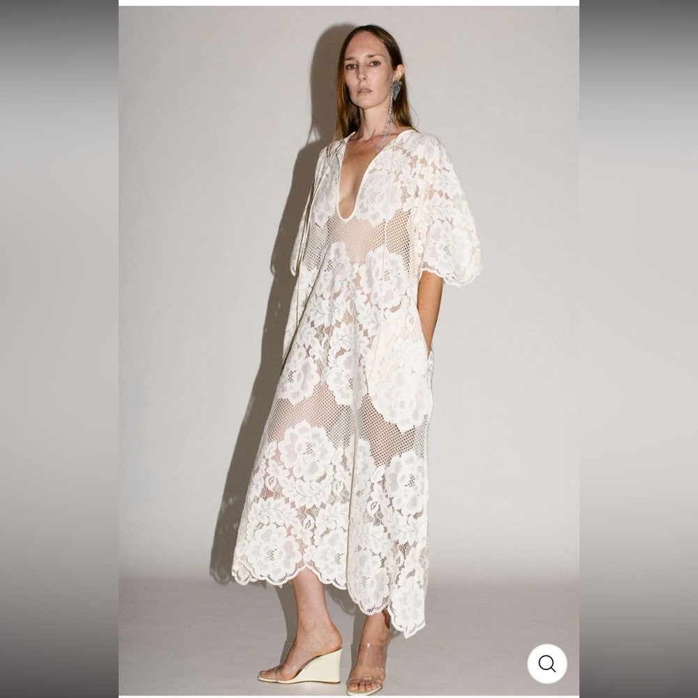 SOLD 🩷MR. LARKIN LOLA Dress Elegant | Creamy Lace Maxi Dress - Picture 12 of 12